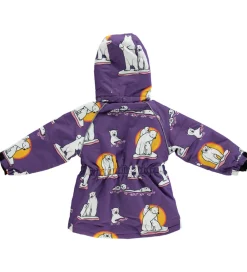 Vinterjakke - Purple Heart m. Isbjørne|Småfolk Online