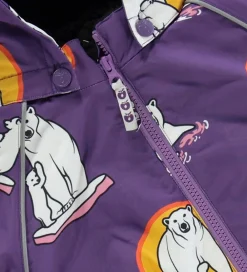Vinterjakke - Purple Heart m. Isbjørne|Småfolk Online
