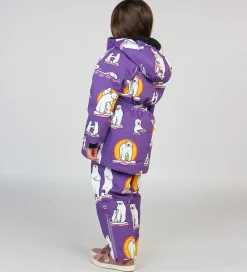 Vinterjakke - Purple Heart m. Isbjørne|Småfolk Online