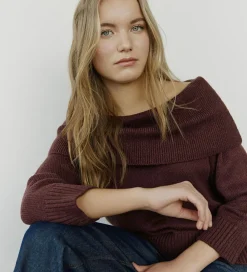 Bluse - Strik - Sawasy - Plum|Sofie Schnoor New