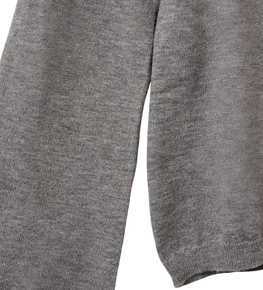 Bluse - Uld - Strik - Vivosy - Gråmeleret|Sofie Schnoor Discount