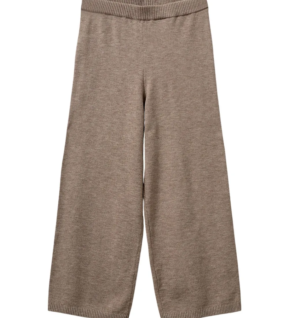 Bukser - Uld - Strik - Lovask - Brunmeleret|Sofie Schnoor Best