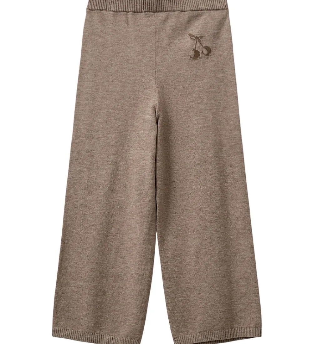 Bukser - Uld - Strik - Lovask - Brunmeleret|Sofie Schnoor Best