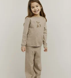 Bukser - Uld - Strik - Lovask - Brunmeleret|Sofie Schnoor Best