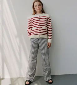 Cardigan - Strik - Off White/Rød|Sofie Schnoor Online