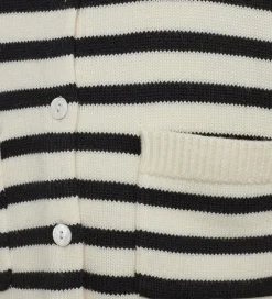 Cardigan - Strik - Off White m. Striber|Sofie Schnoor Discount