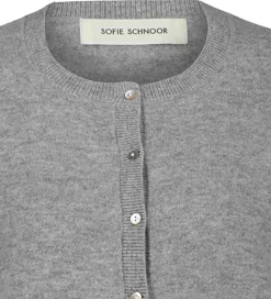 Cardigan - Strik - Uld - Grey Melange|Sofie Schnoor Clearance
