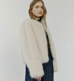 Jakke - Imiteret Pels - FullaSY - Light Grey|Sofie Schnoor Sale