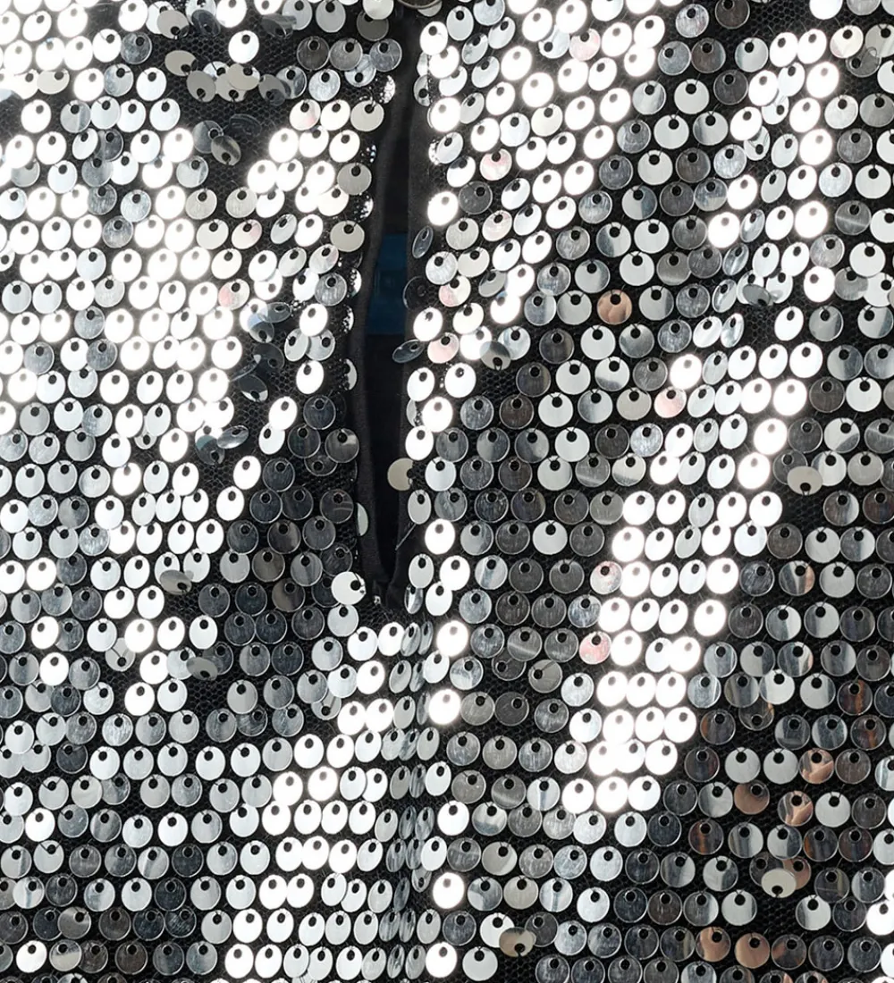 Kjole - SallySK - Silver m. Pailletter|Sofie Schnoor Outlet