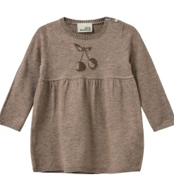 Kjole - Strik - Uld - Dagnysb - Brunmeleret|Sofie Schnoor