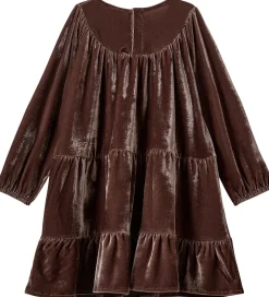 Kjole - Velour - SelineSB - Brun|Sofie Schnoor Online