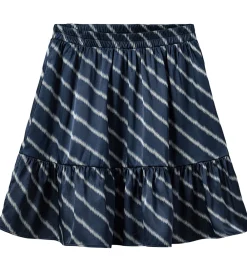 Nederdel - Navy Blue m. Striber|Sofie Schnoor Online