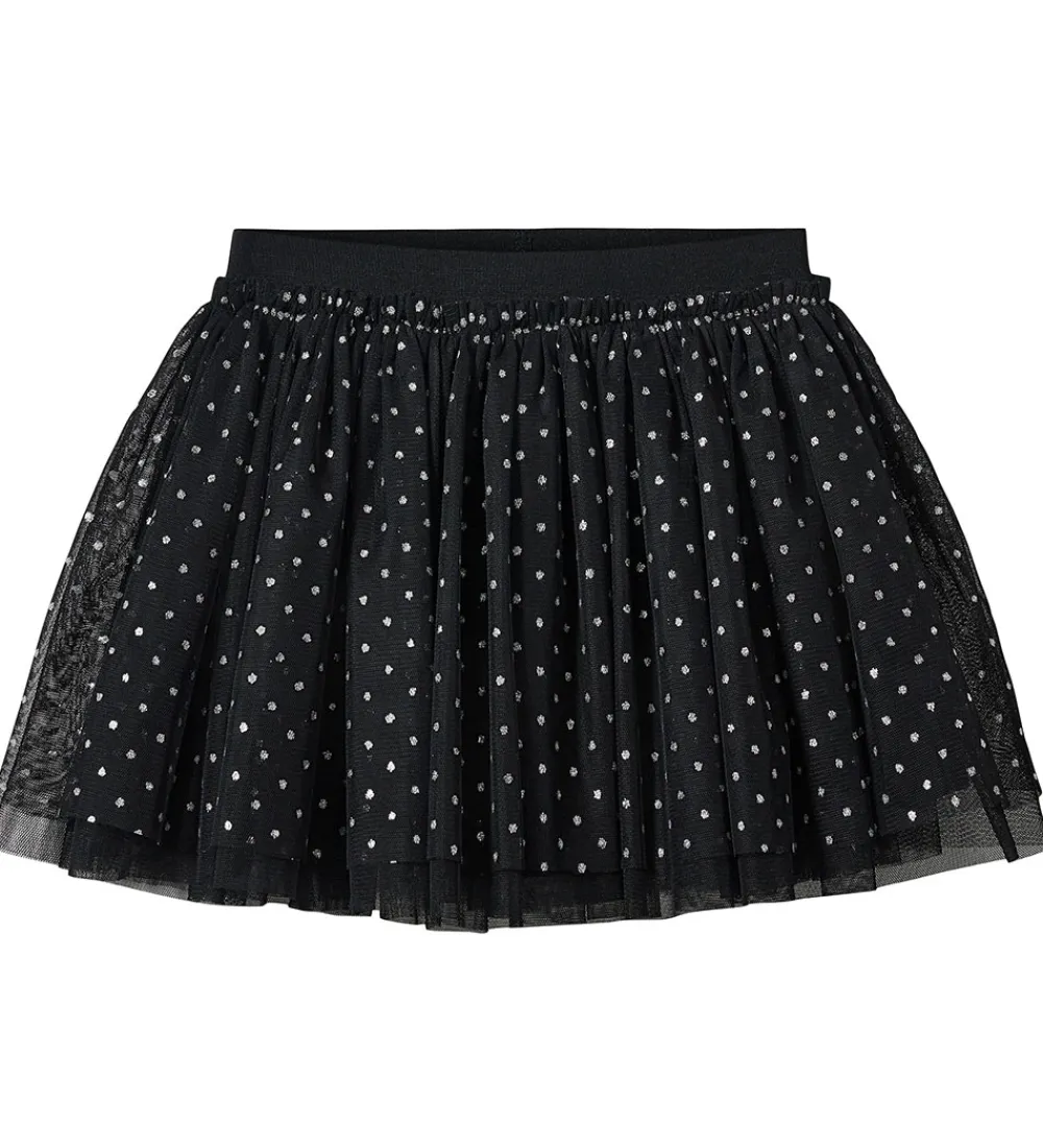 Nederdel - Tyl - Siggysk - Sort m. Prikker|Sofie Schnoor Online