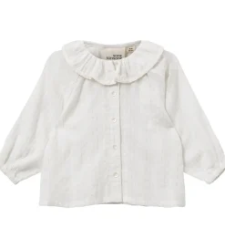 Skjorte - Alminasb - Snow White/Sølv|Sofie Schnoor Best