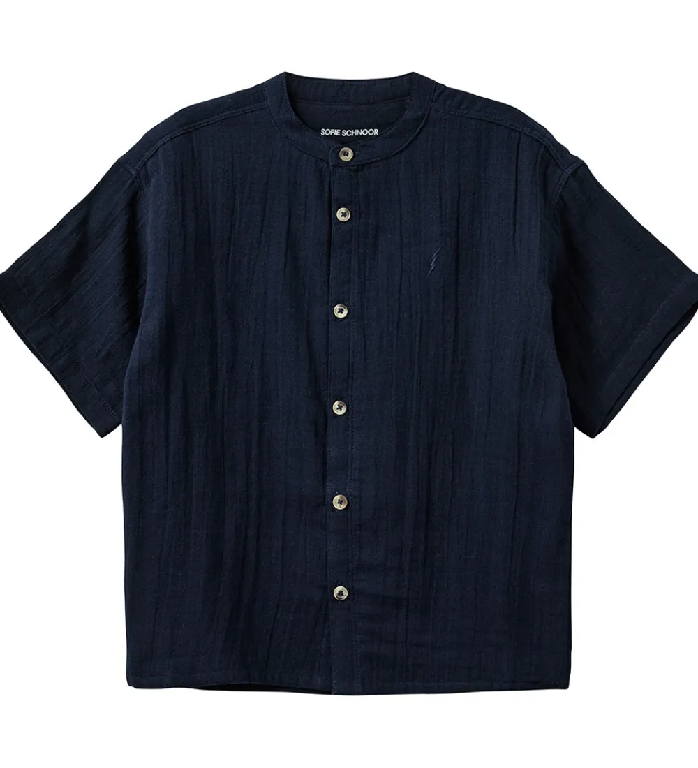 Skjorte - Dark Blue|Sofie Schnoor Outlet