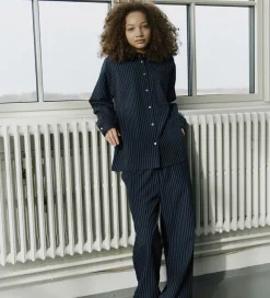 Skjorte - KaliaSy - Dark Navy m. Striber|Sofie Schnoor New