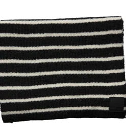 Tørklæde - Strik - Lailasy - Sort m. Striber|Sofie Schnoor Hot