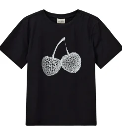 T-shirt - ZenaSY - Sort m. Print|Sofie Schnoor Clearance