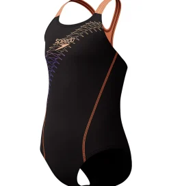 Badedragt - Medalist - Sort/Fersken|Speedo Hot