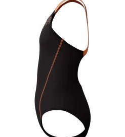 Badedragt - Medalist - Sort/Fersken|Speedo Hot