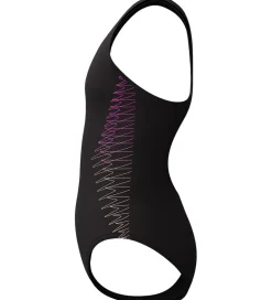 Badedragt - Placement Muscleback - Sort/Fersken|Speedo Discount