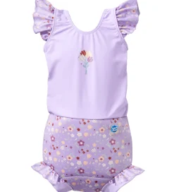 Blebadedragt - Happy Nappy Costume - Lilac Spring|Splash About Discount