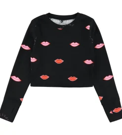 Badebluse - Cropped - UV50+ - Sort m. Læbe|Stella McCartney Kids Online