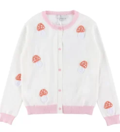 Cardigan - Strik - Ivory/Rosa|Stella McCartney Kids Discount