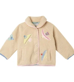 Fleecejakke - Beige m. Fugle|Stella McCartney Kids Clearance