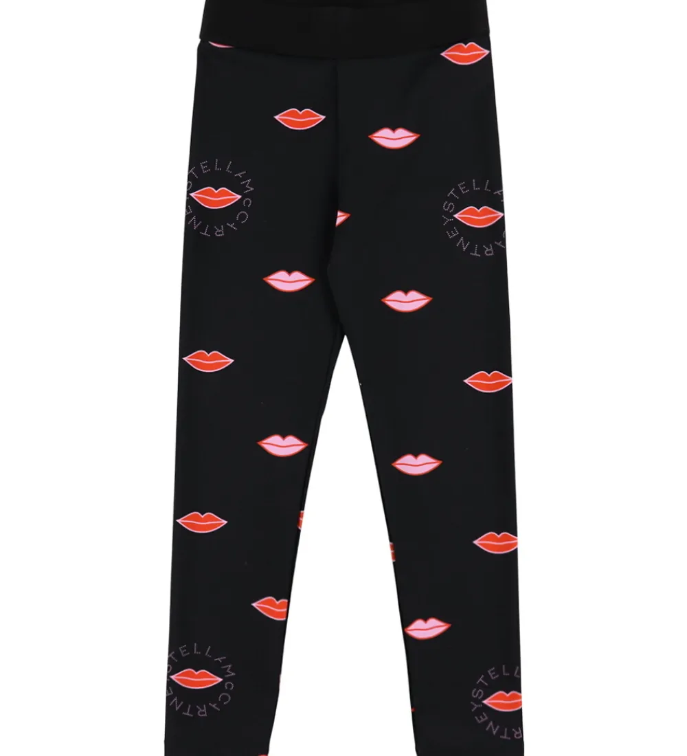 Leggings - Sort m. Læber|Stella McCartney Kids Discount