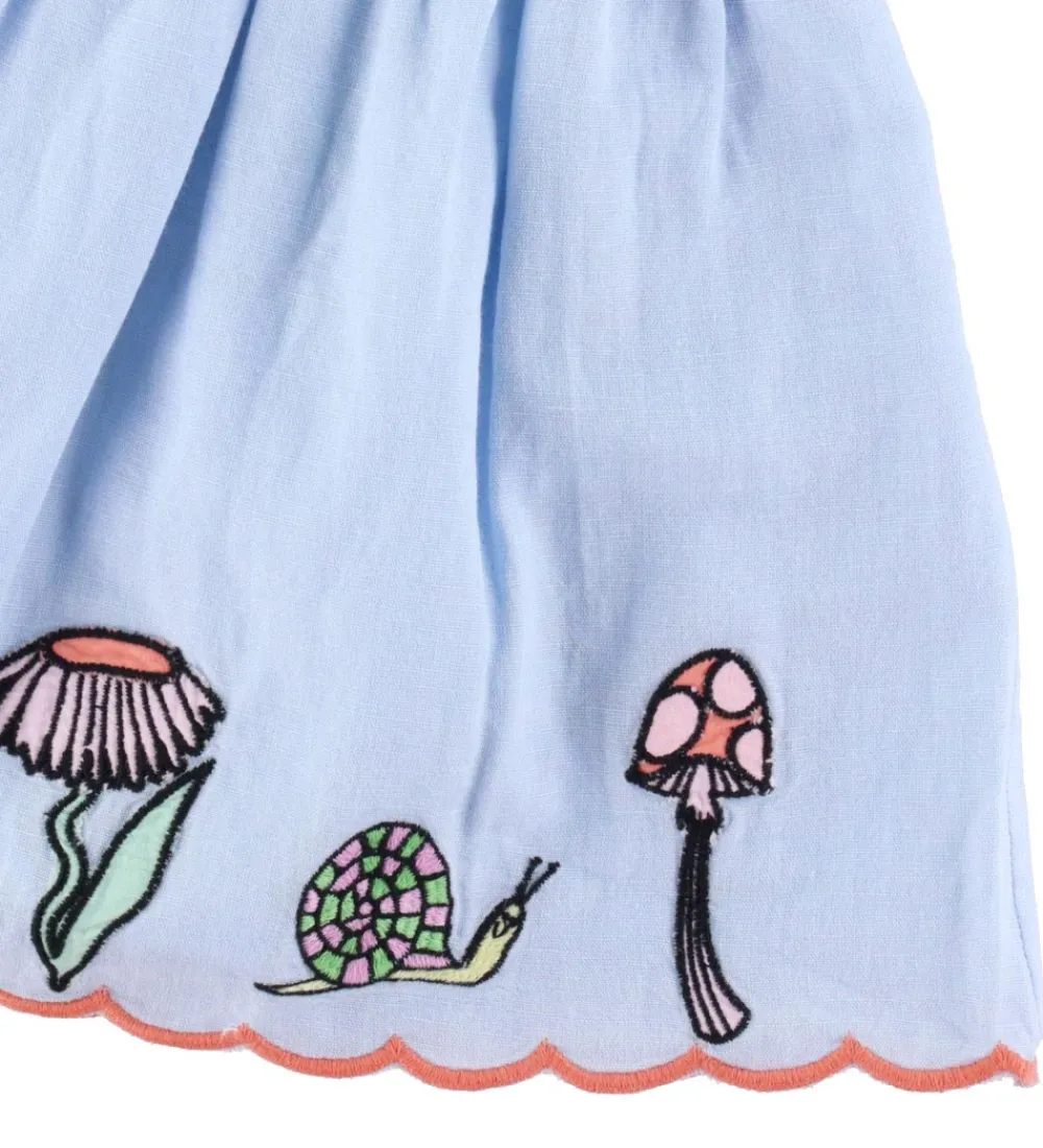 Nederdel - Lyseblå m. Broderi|Stella McCartney Kids