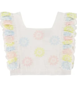 Top - Cropped - Hvid/Pastel m. Blomster|Stella McCartney Kids New