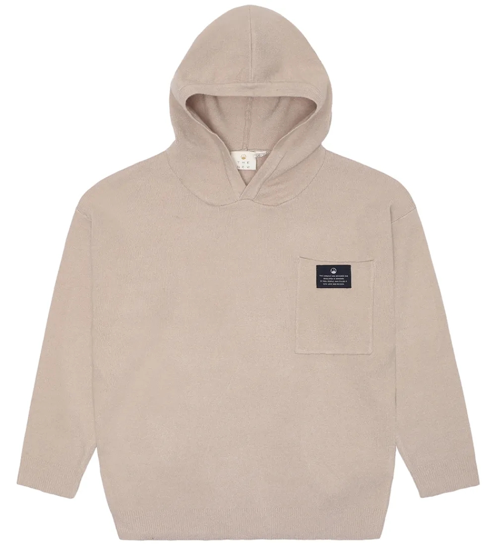 Hættetrøje - Strik - TNLarouse - Oatmeal|The New Clearance