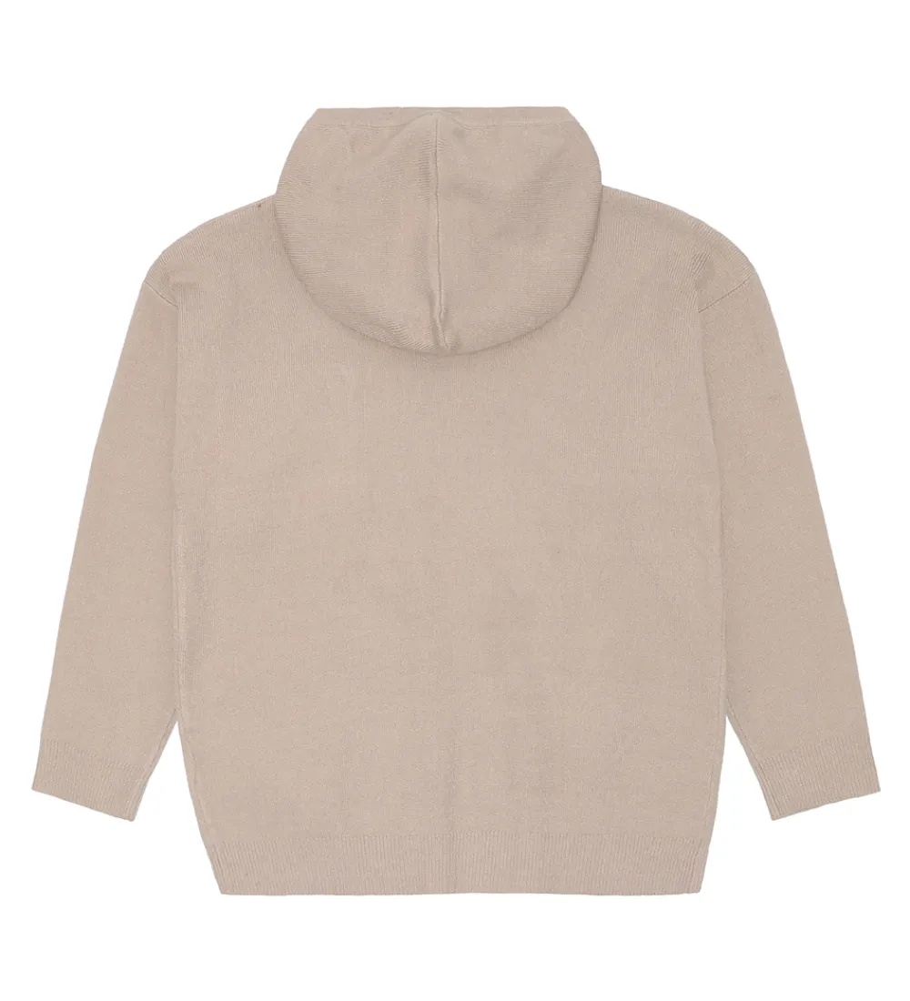 Hættetrøje - Strik - TNLarouse - Oatmeal|The New Clearance