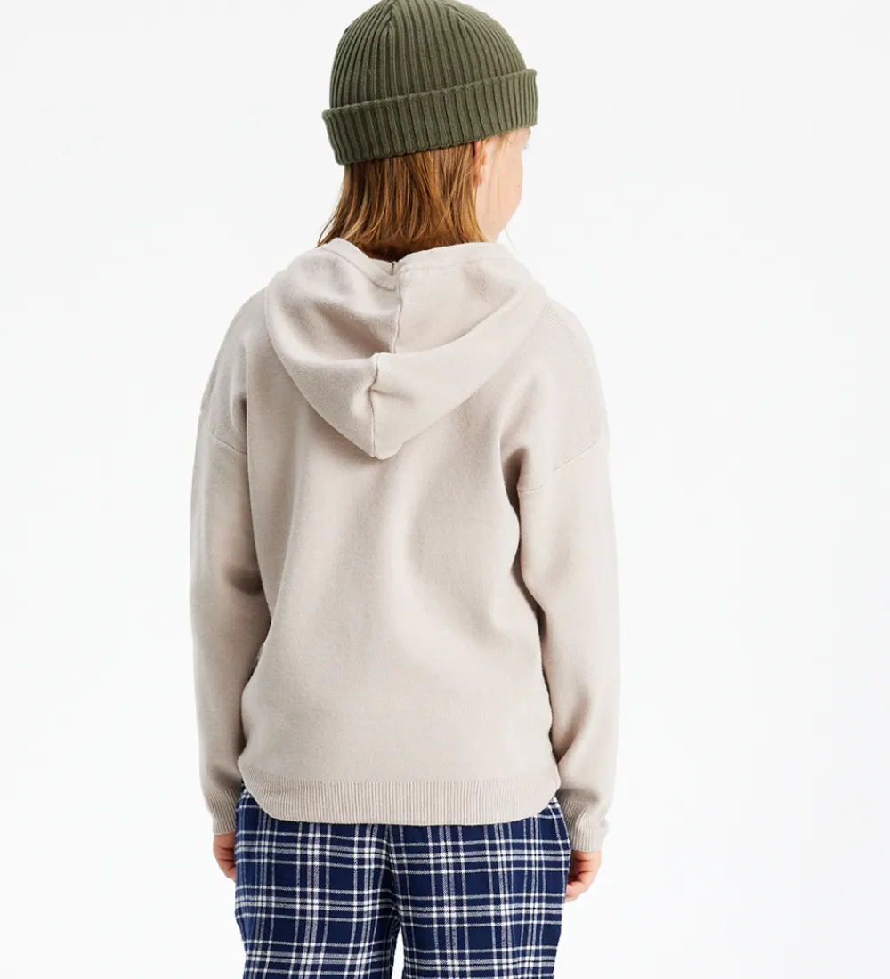 Hættetrøje - Strik - TNLarouse - Oatmeal|The New Clearance