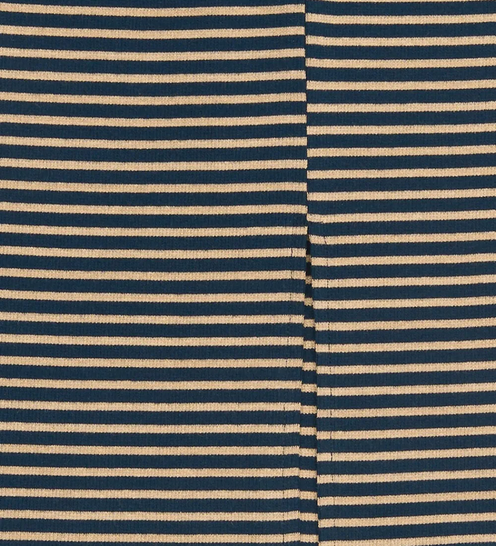 Nederdel - Rib - TnPriscilla - Navy Blazer Striped m. Gl|The New New