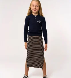 Nederdel - Rib - TnPriscilla - Navy Blazer Striped m. Gl|The New New