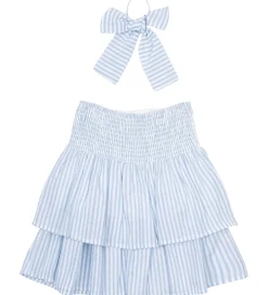 Nederdel/Hårelastik - TnNalani - White Swan Striped m. G|The New Clearance