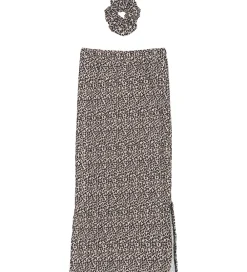 Nederdel/Scrunchie - TnPet - Feather Gray AOP|The New