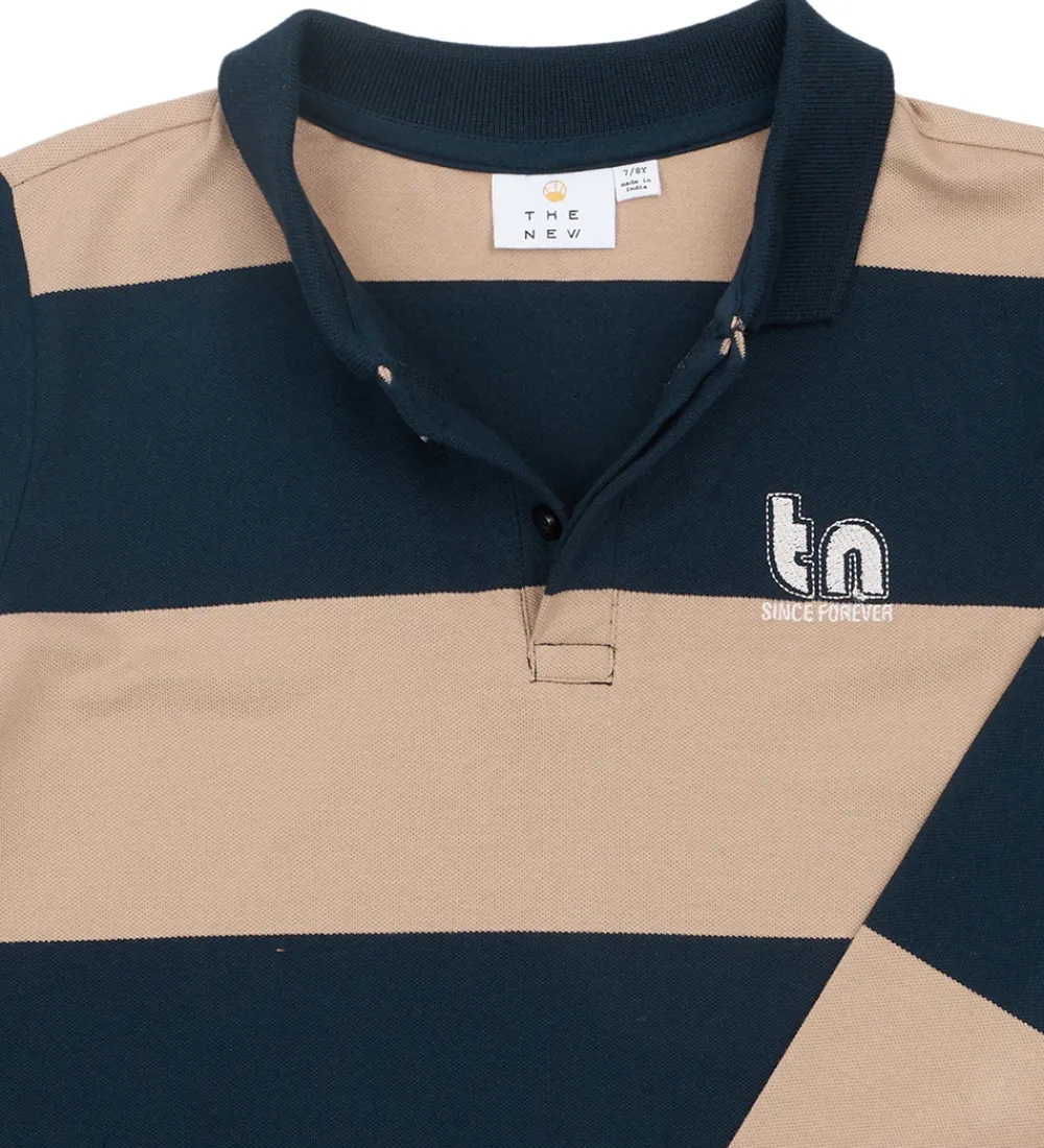 Polobluse - Piqué - TnRhett - Navy Blazer Striped|The New Hot