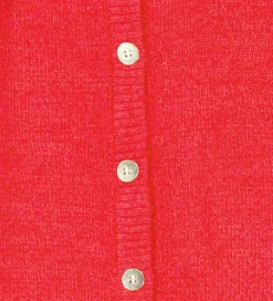 Siblings Cardigan - Strik - TnsKeve - Geranium m. Glimme|The New Clearance