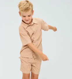 Skjorte - TnOllie - Indian Tan Striped|The New Hot