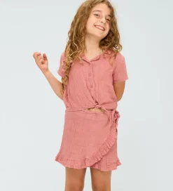 Skjorte k/æ - Musselin - TnOriella - Old Rose|The New New