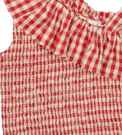 Top - TnNally - Poppy Red Check|The New Outlet