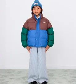 Dynejakke - Color Block - Mørkeblå|Tiny Cottons Hot