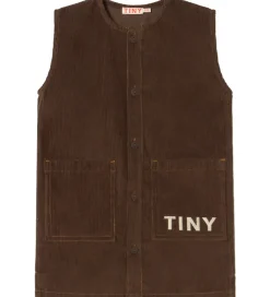 Kjole - Fløjl - Mørkebrun|Tiny Cottons