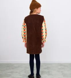 Kjole - Fløjl - Mørkebrun|Tiny Cottons