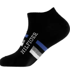 Ankelstrømper - 2-pak - Sort m. Blå|Tommy Hilfiger Clearance