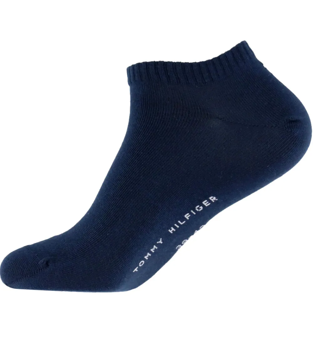 Ankelstrømper - 2-pak - Navy m. Rød|Tommy Hilfiger