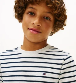 Bluse - Stripe - Light Grey Heather Stripe Grey|Tommy Hilfiger Discount